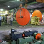 Installation of the first capstan weel