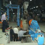 Installation of Capstan weels in cable factory in Damascus, Syria